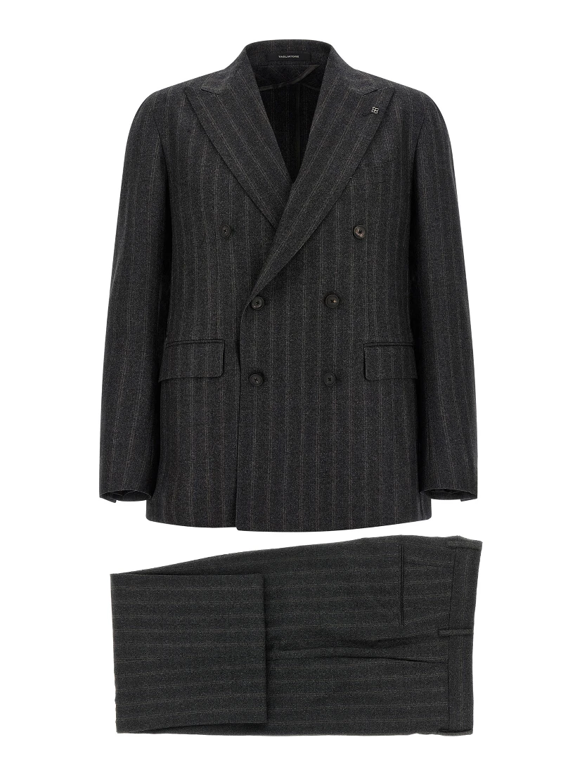 Gray Virgin Wool Two-Piece Suit