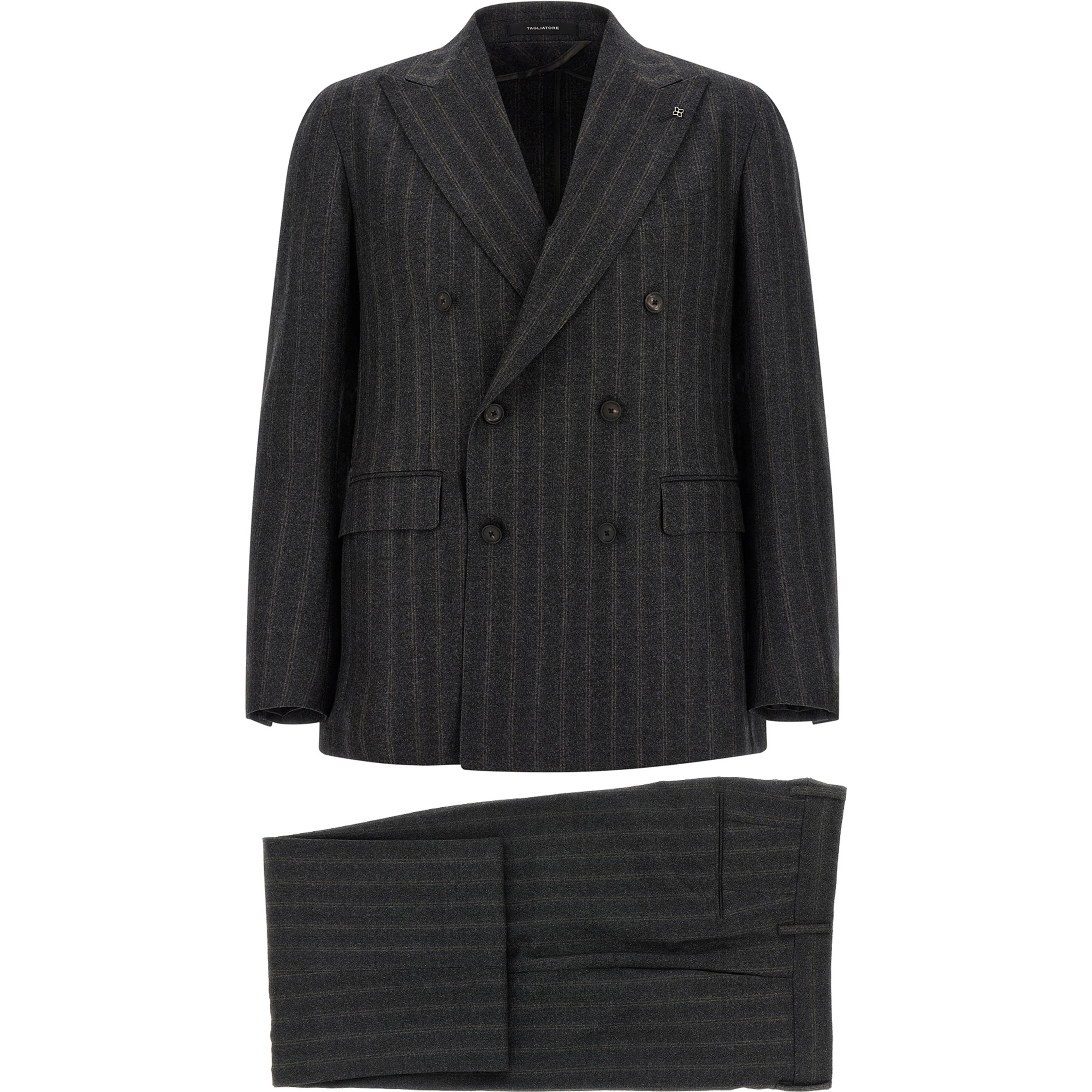 Gray Virgin Wool Two-Piece Suit