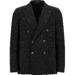 Gray Polyester Blazer