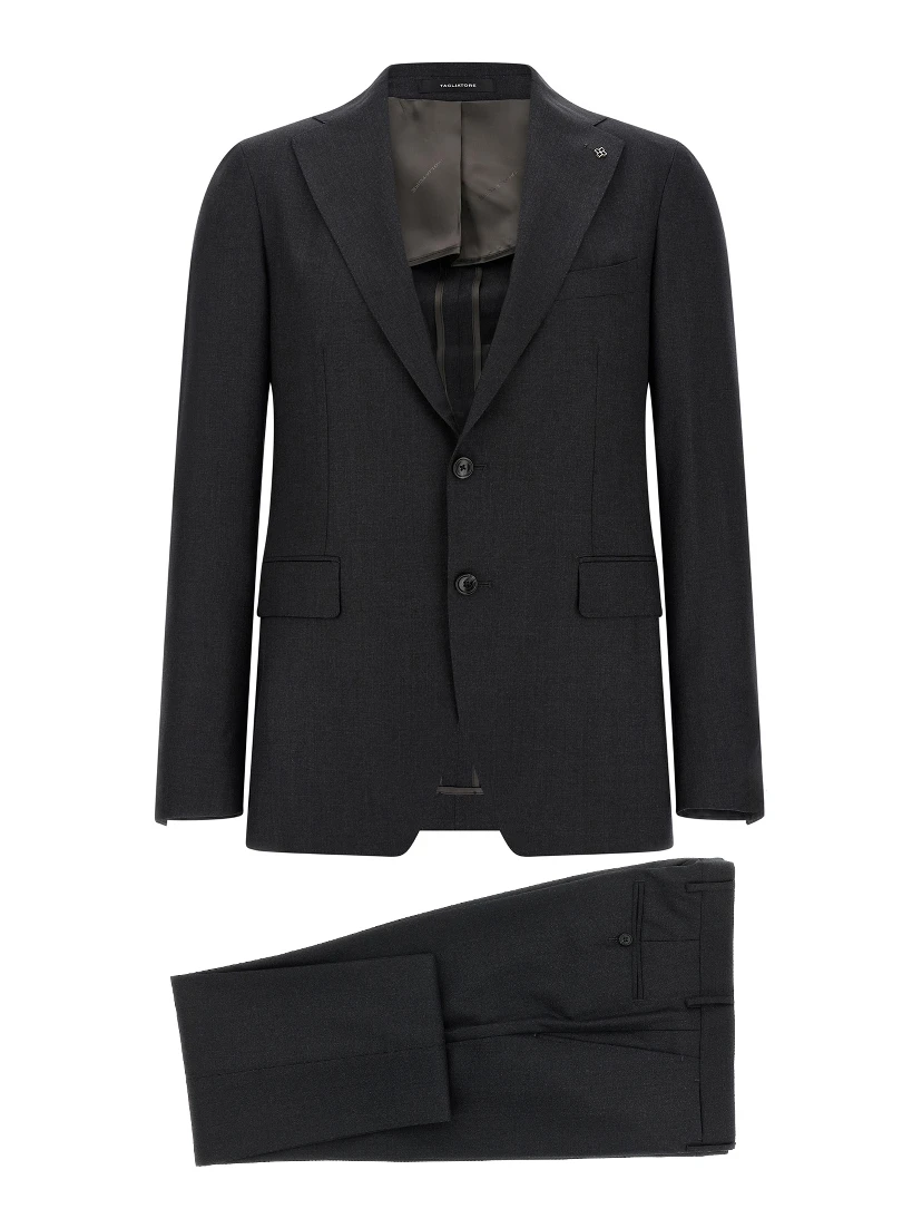 Gray Virgin Wool Two-Piece Suit