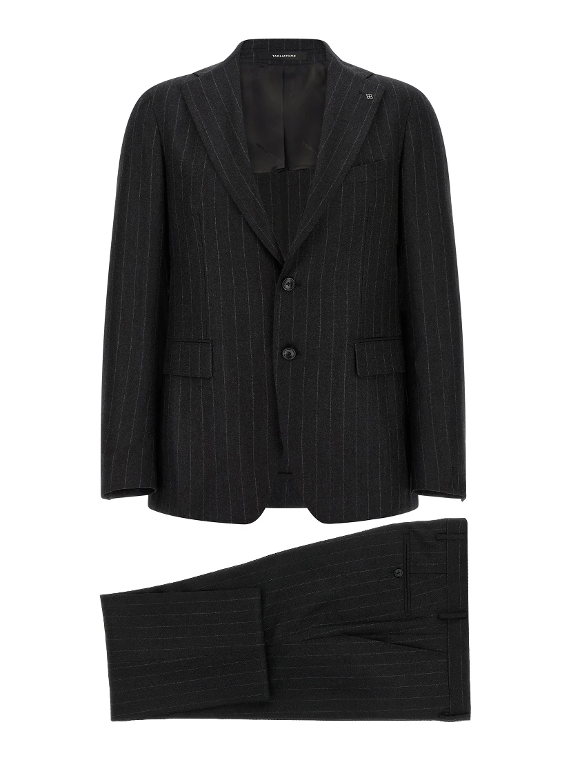 Gray Virgin Wool Two-Piece Suit