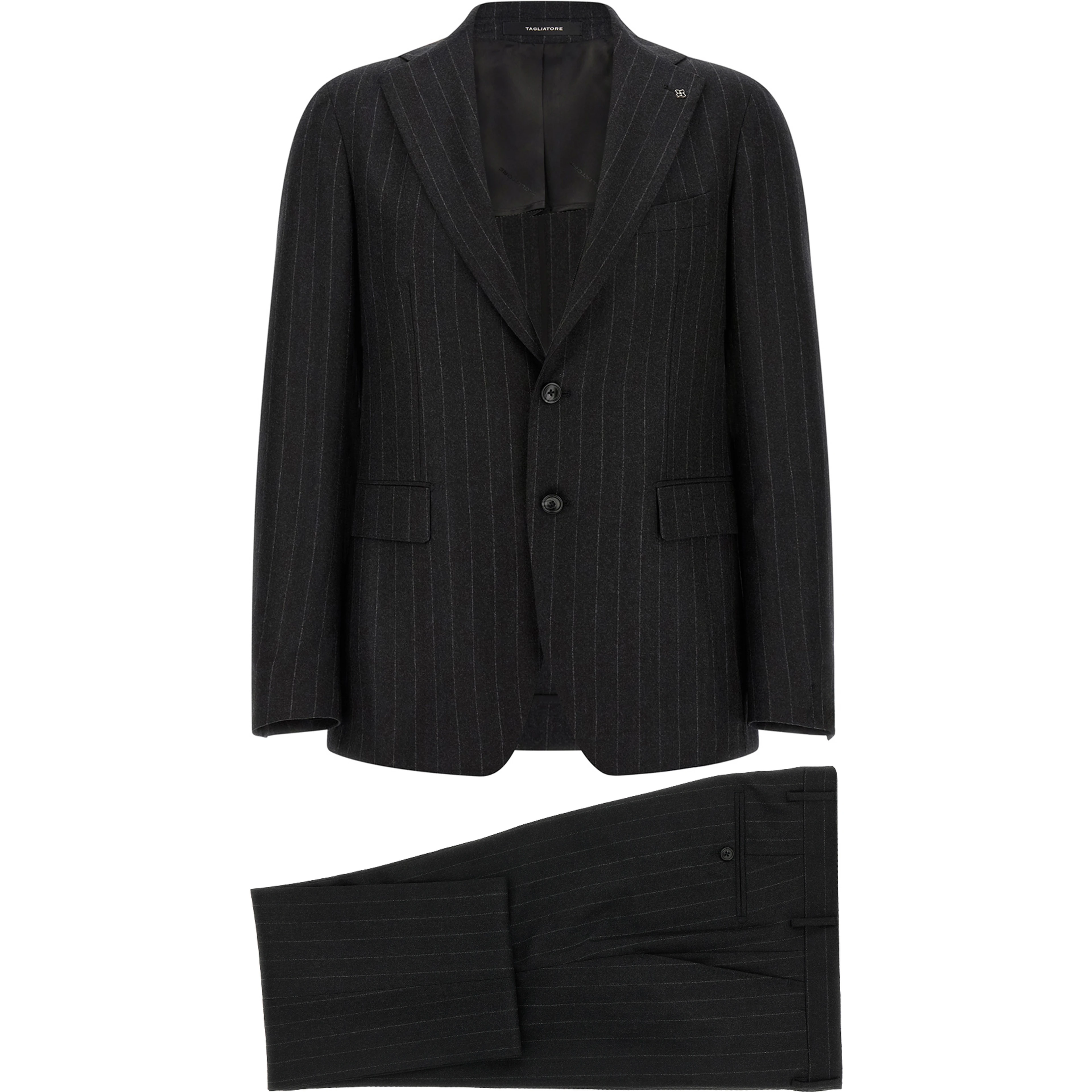 Gray Virgin Wool Two-Piece Suit
