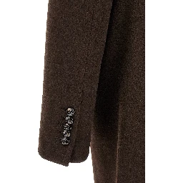 Brown Virgin Wool Coat