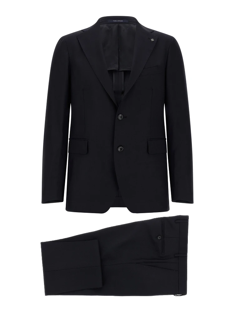 Blue Virgin Wool Two-Piece Suit