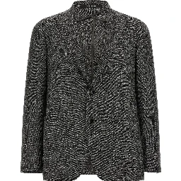 Gray Virgin Wool Blazer