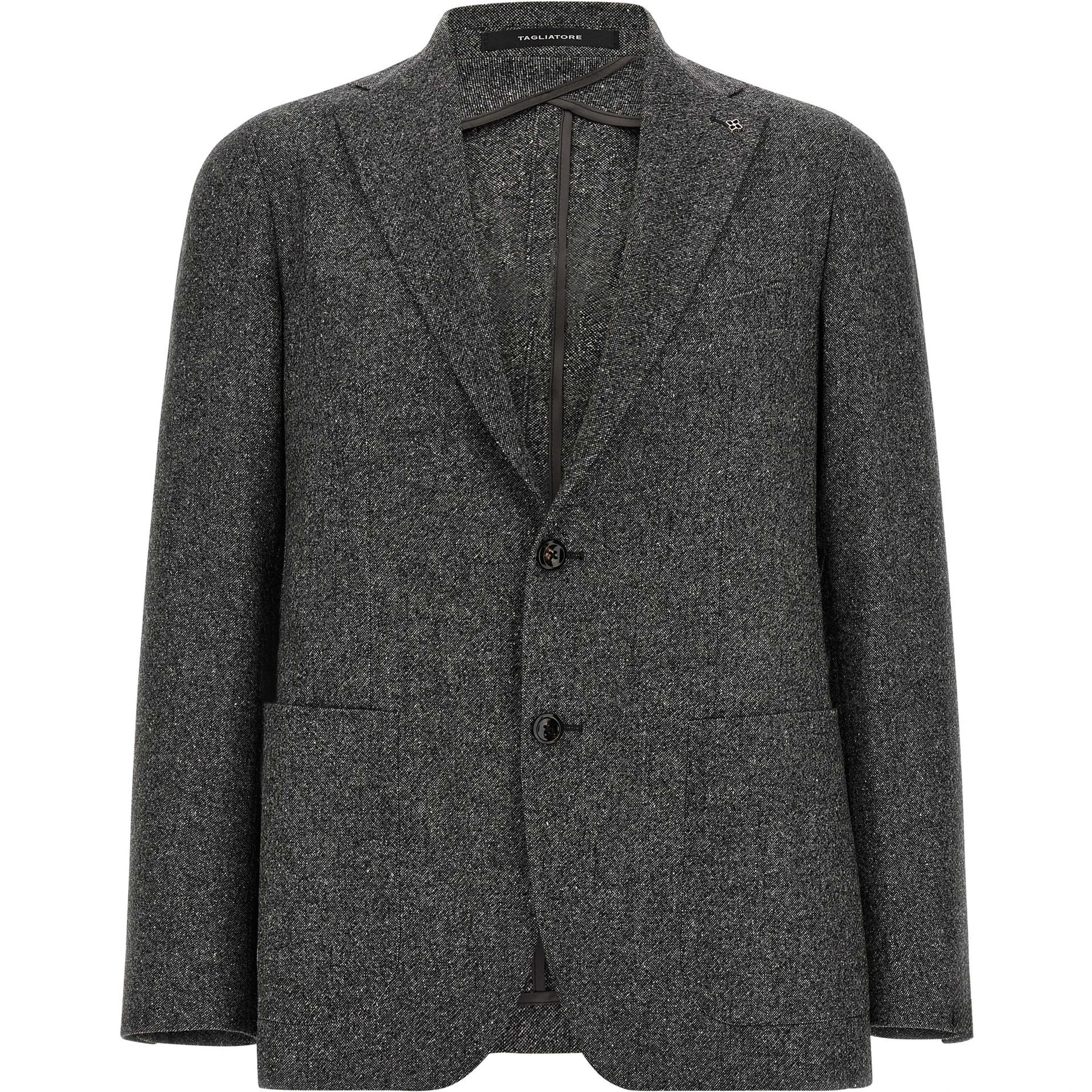 Gray Virgin Wool Blazer