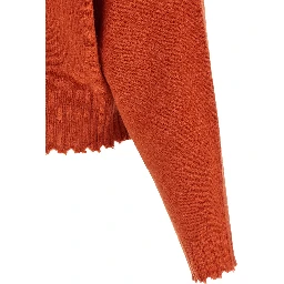 Orange Cashmere Cardigan