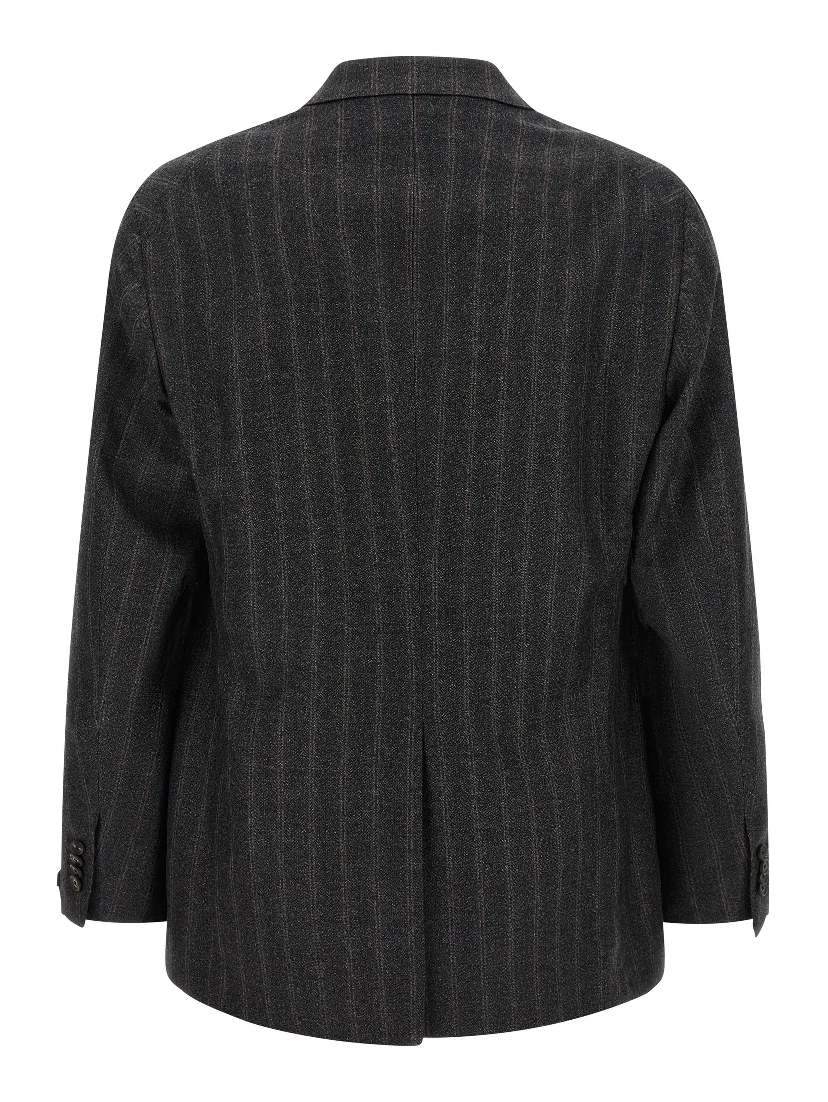 Gray Virgin Wool Two-Piece Suit