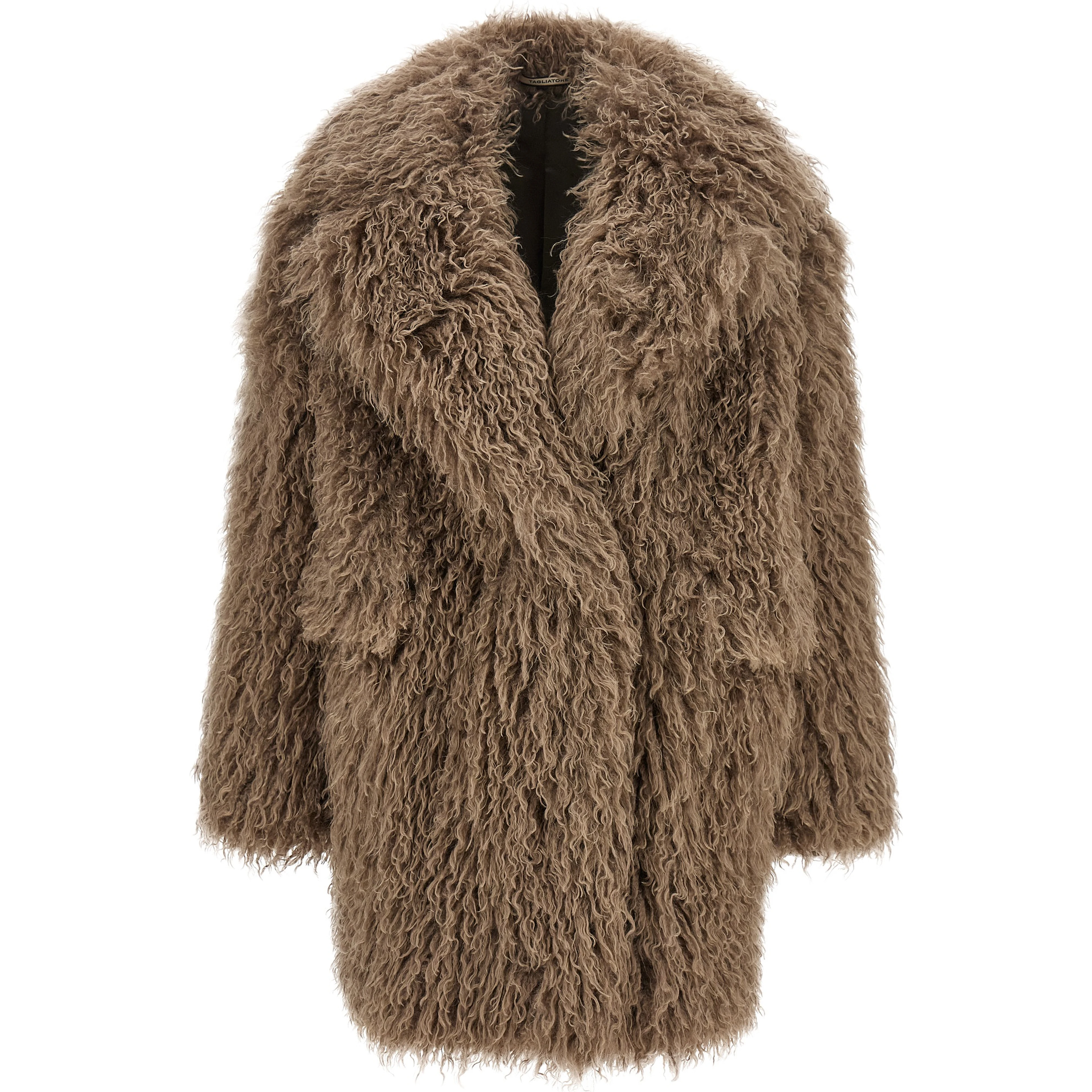 Gray Polyester Coat