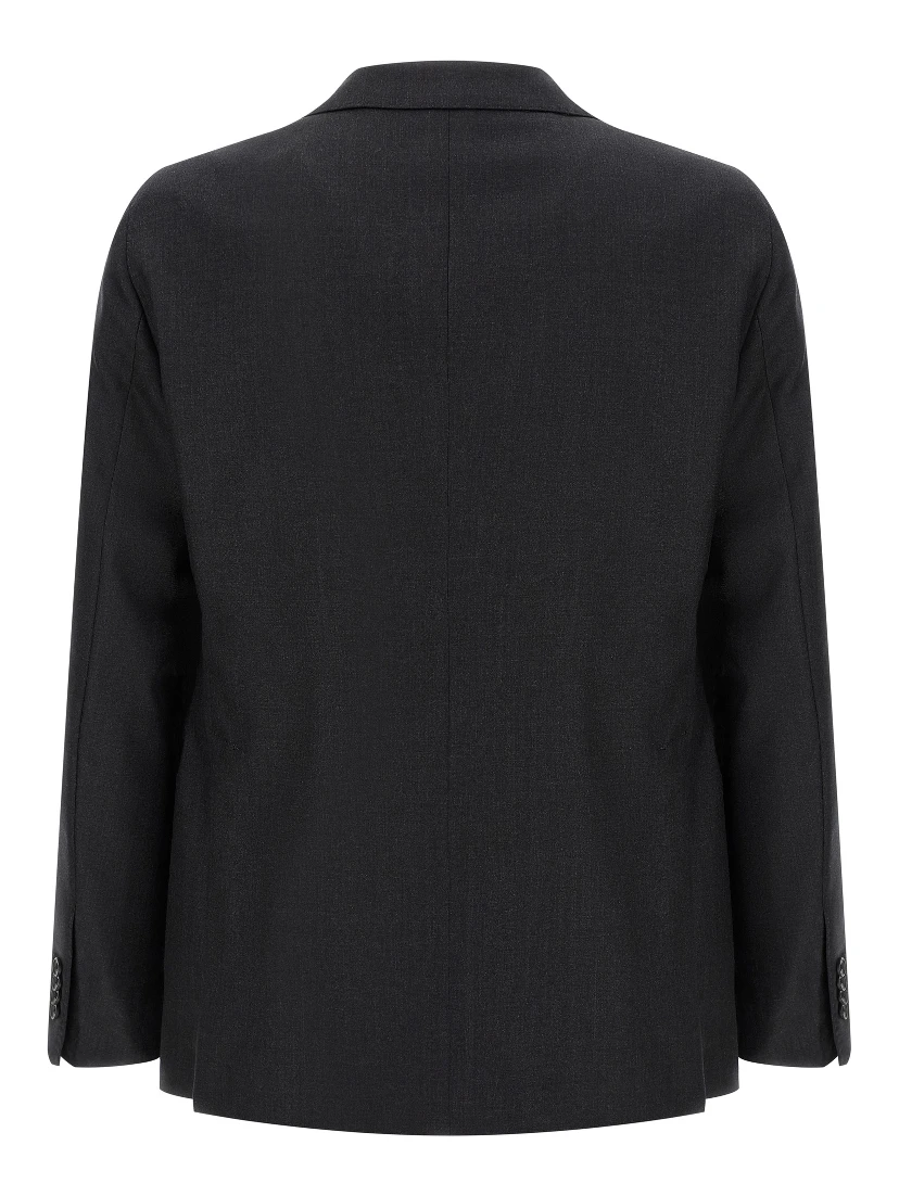 Gray Virgin Wool Two-Piece Suit