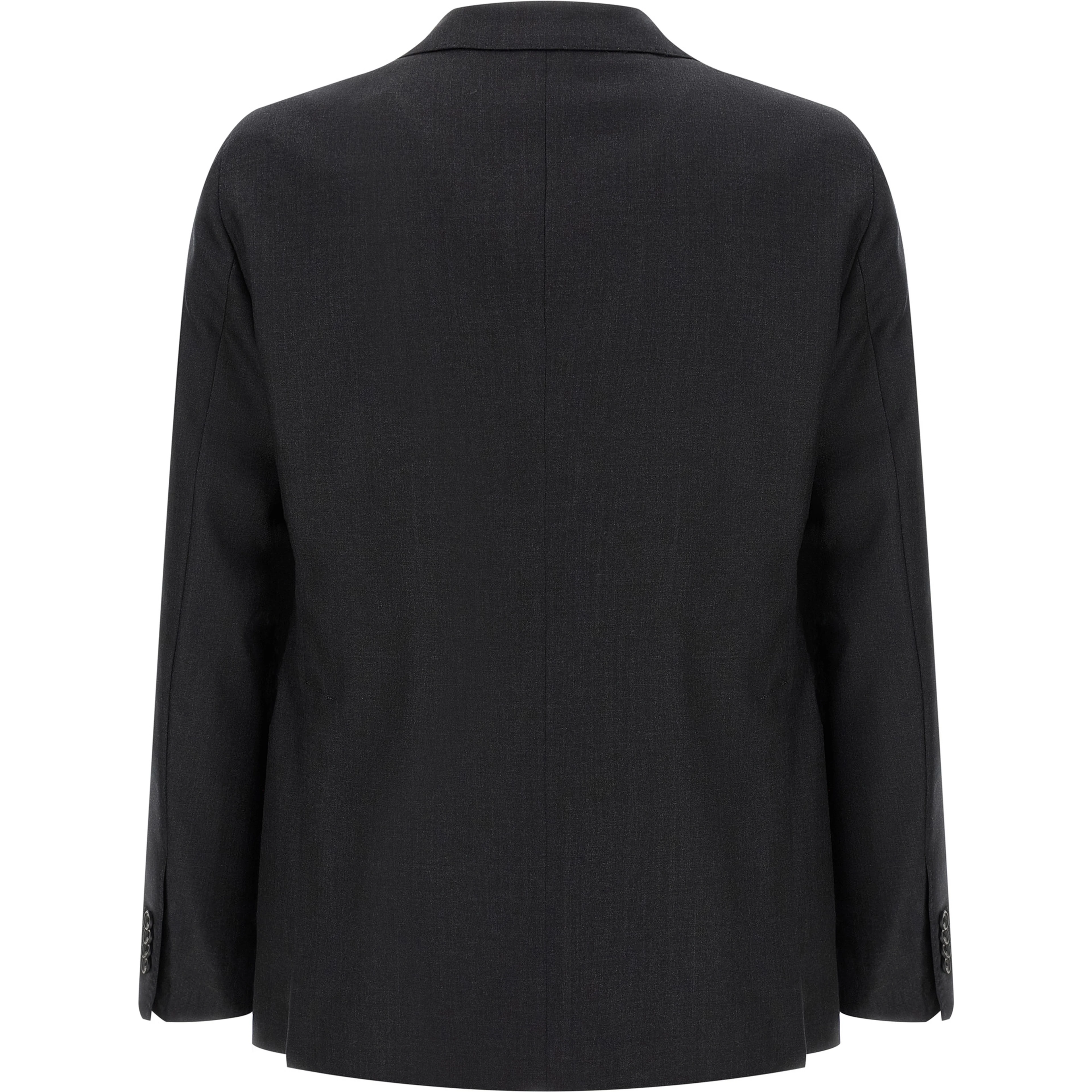Gray Virgin Wool Two-Piece Suit