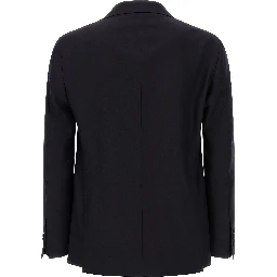 Blue Virgin Wool Two-Piece Suit
