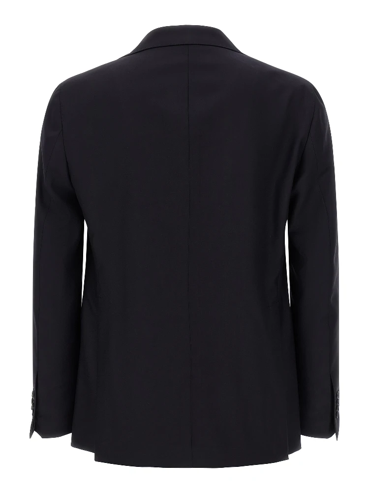 Blue Virgin Wool Two-Piece Suit alternative