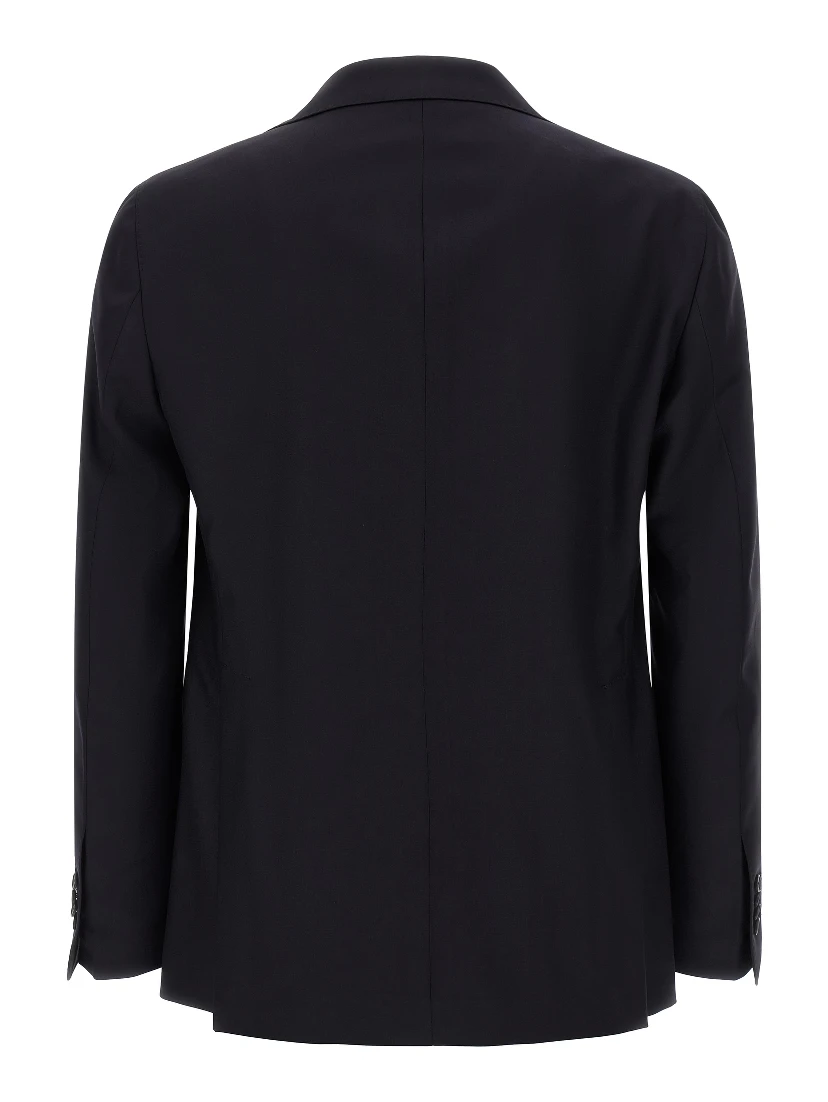Blue Virgin Wool Two-Piece Suit