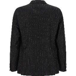 Gray Virgin Wool Two-Piece Suit