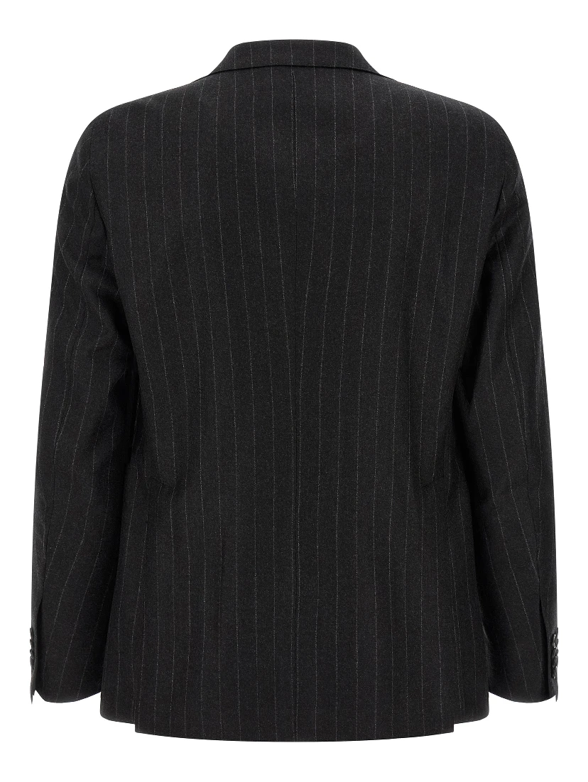 Gray Virgin Wool Two-Piece Suit
