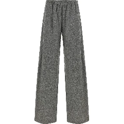 Gray Virgin Wool Cargo Pants