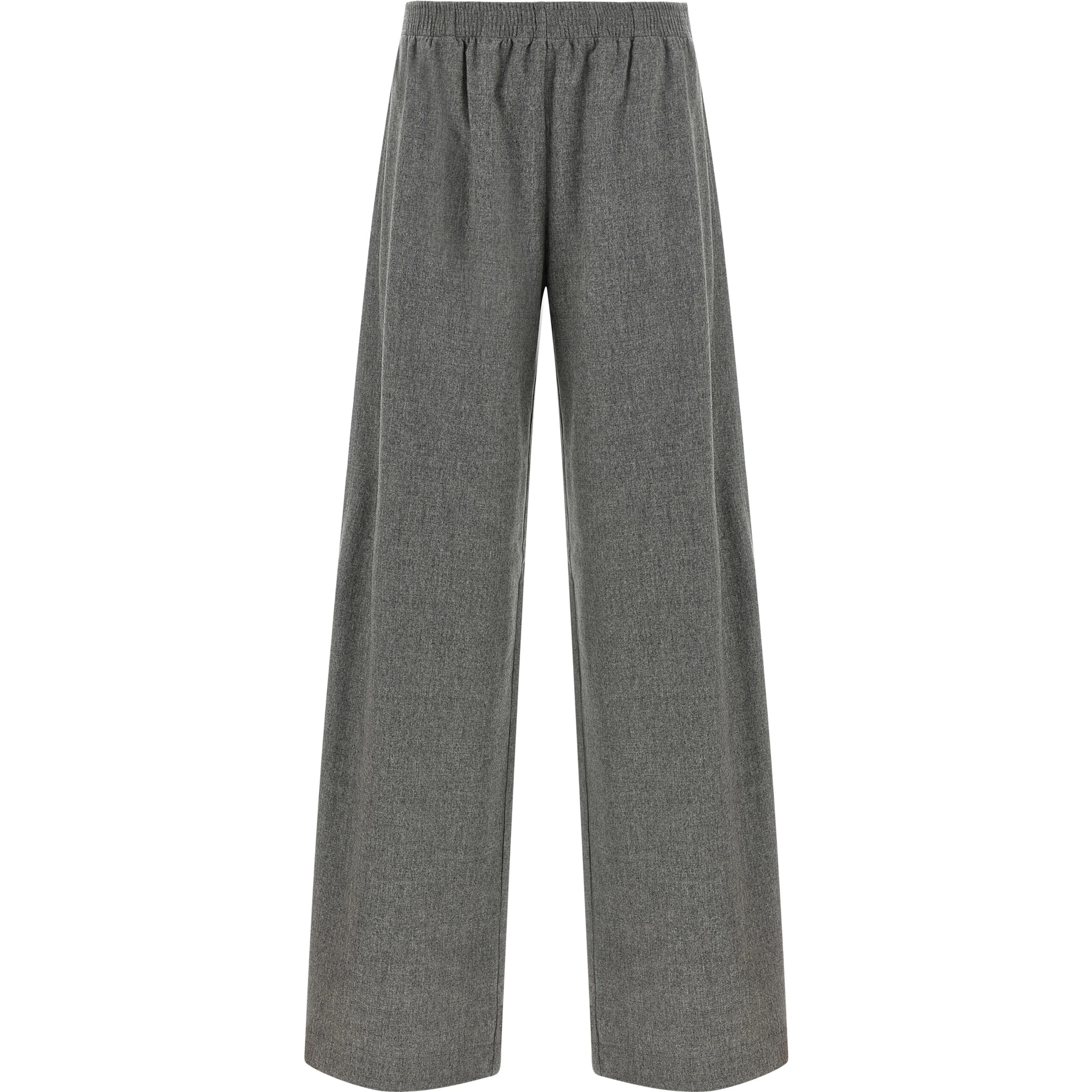 Gray Virgin Wool Cargo Pants