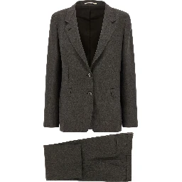 Gray Virgin Wool Two-Piece Suit