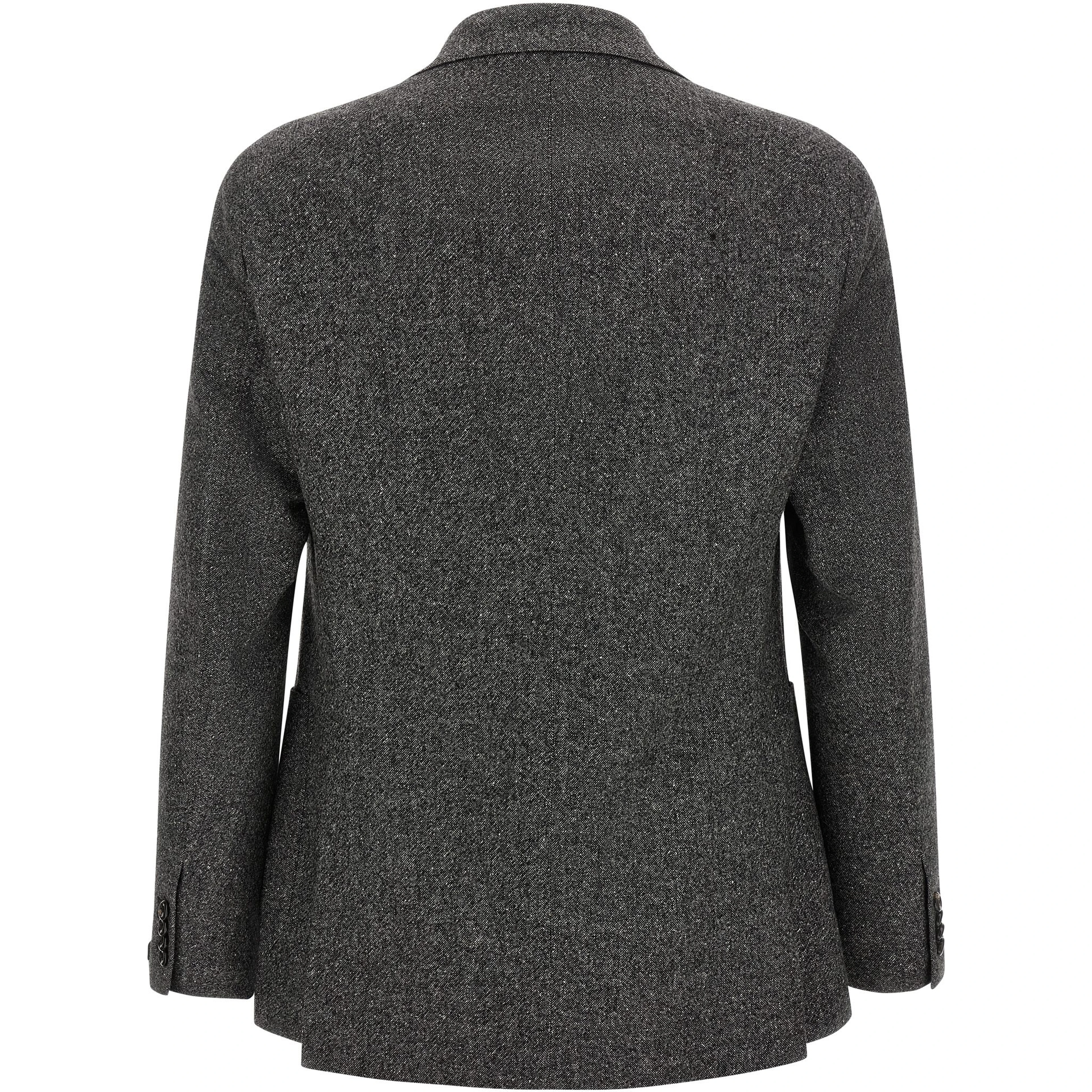 Gray Virgin Wool Blazer