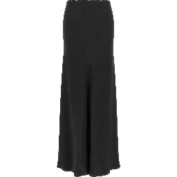 Black Acetate Mini Skirt