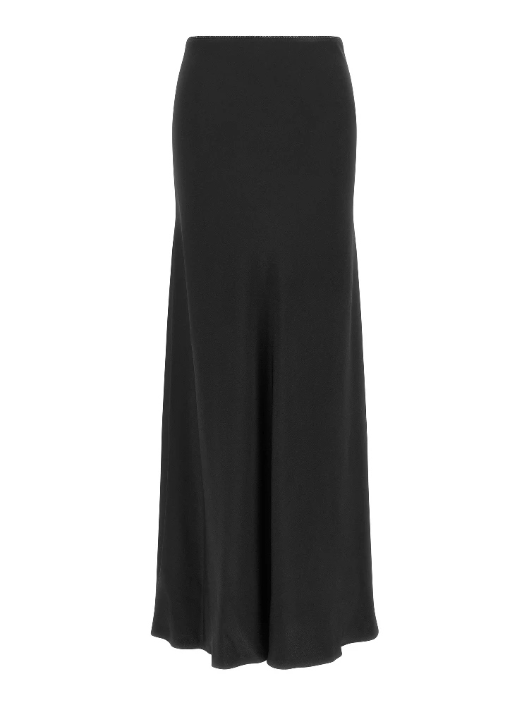 Black Acetate Mini Skirt
