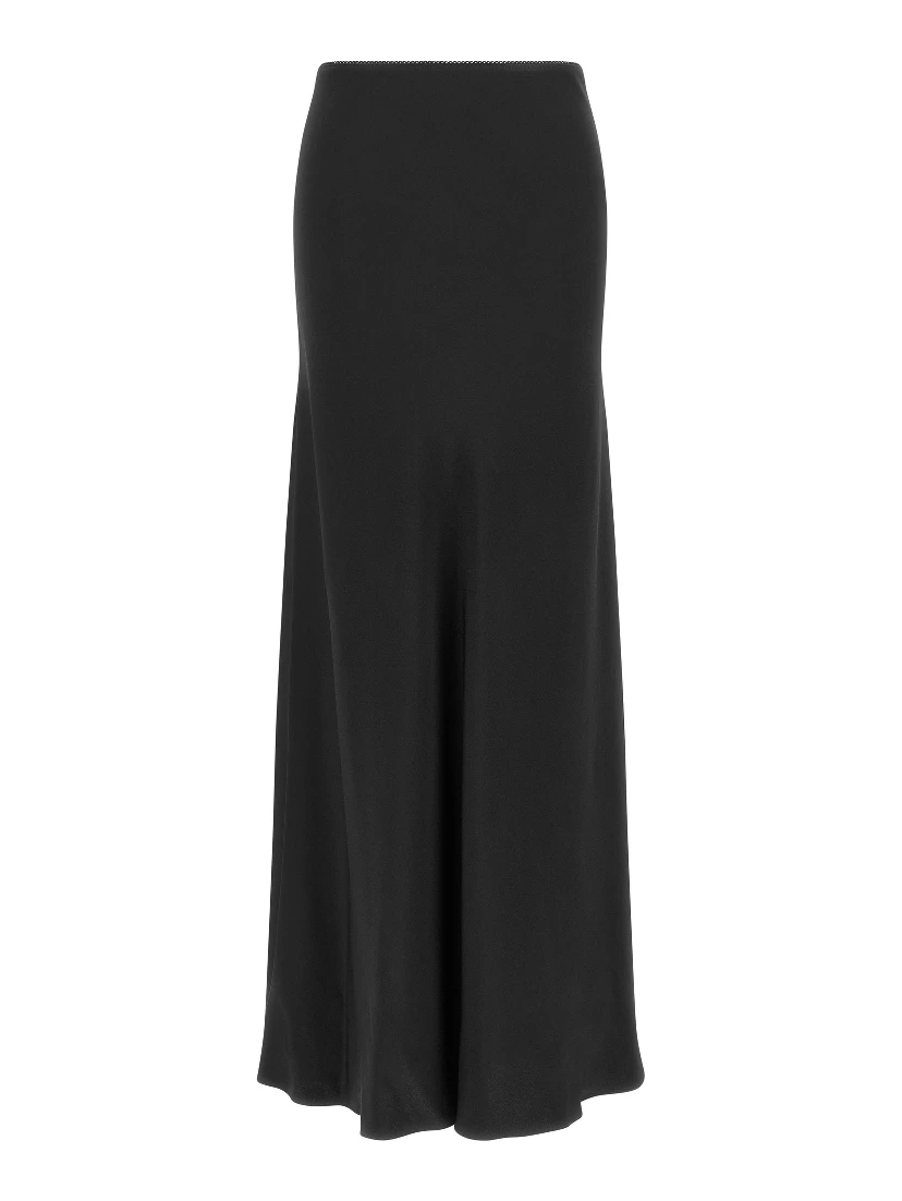 Black Acetate Mini Skirt