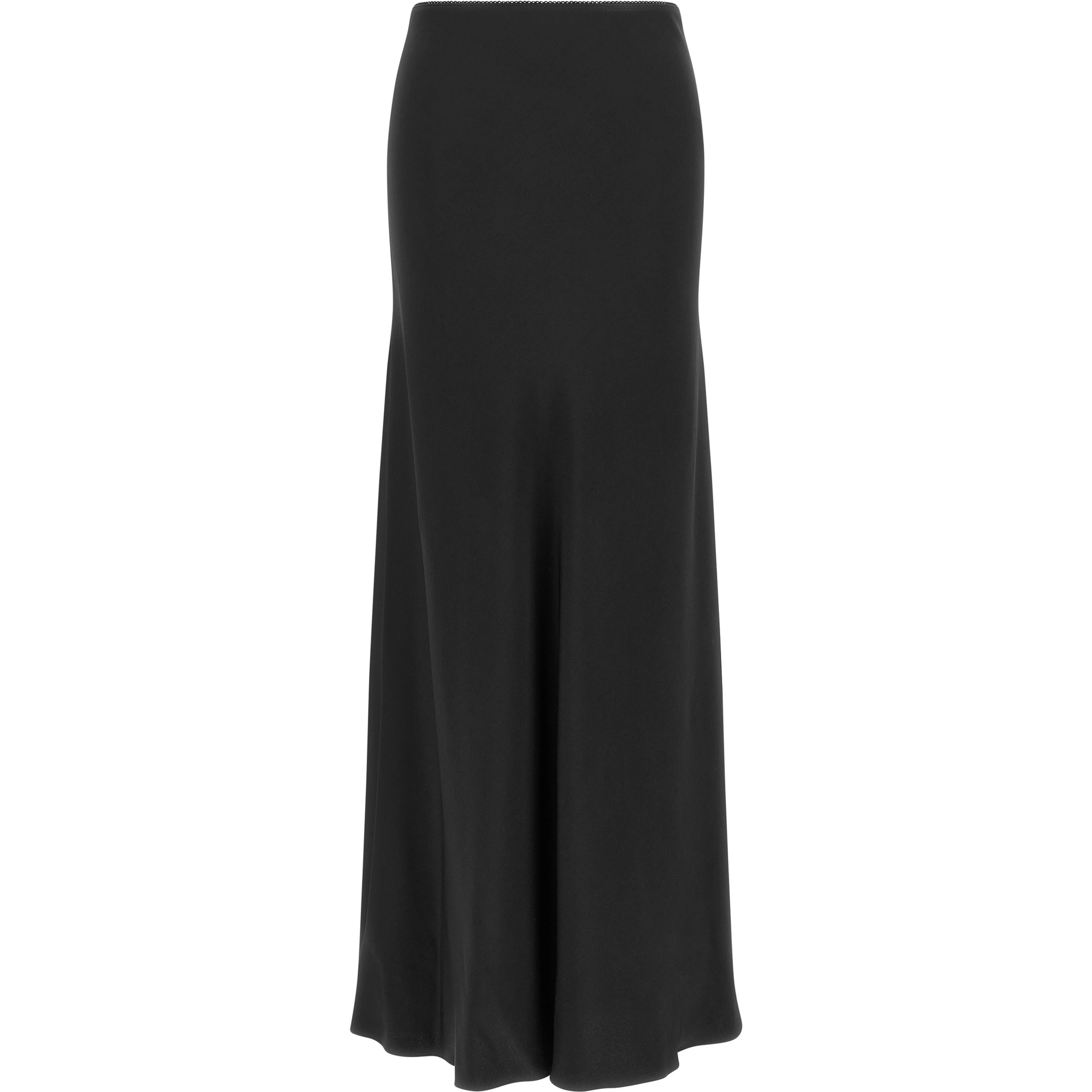 Black Acetate Mini Skirt