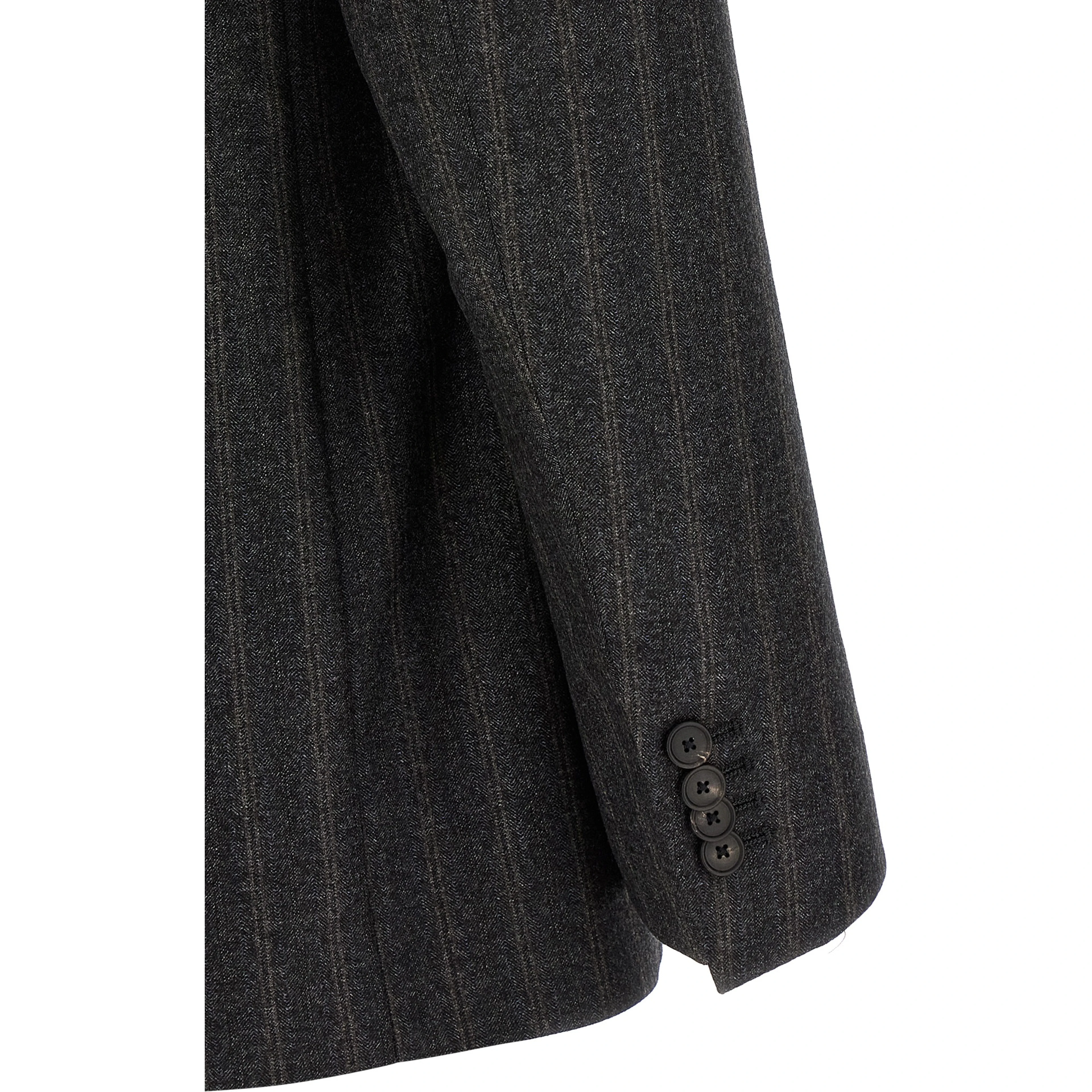 Gray Virgin Wool Two-Piece Suit
