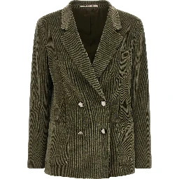 Bicolor Cotton Blazer
