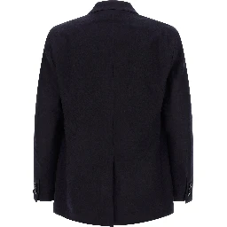 Blue Virgin Wool Two-Piece Suit