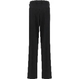 Black Polyester Dress Pants