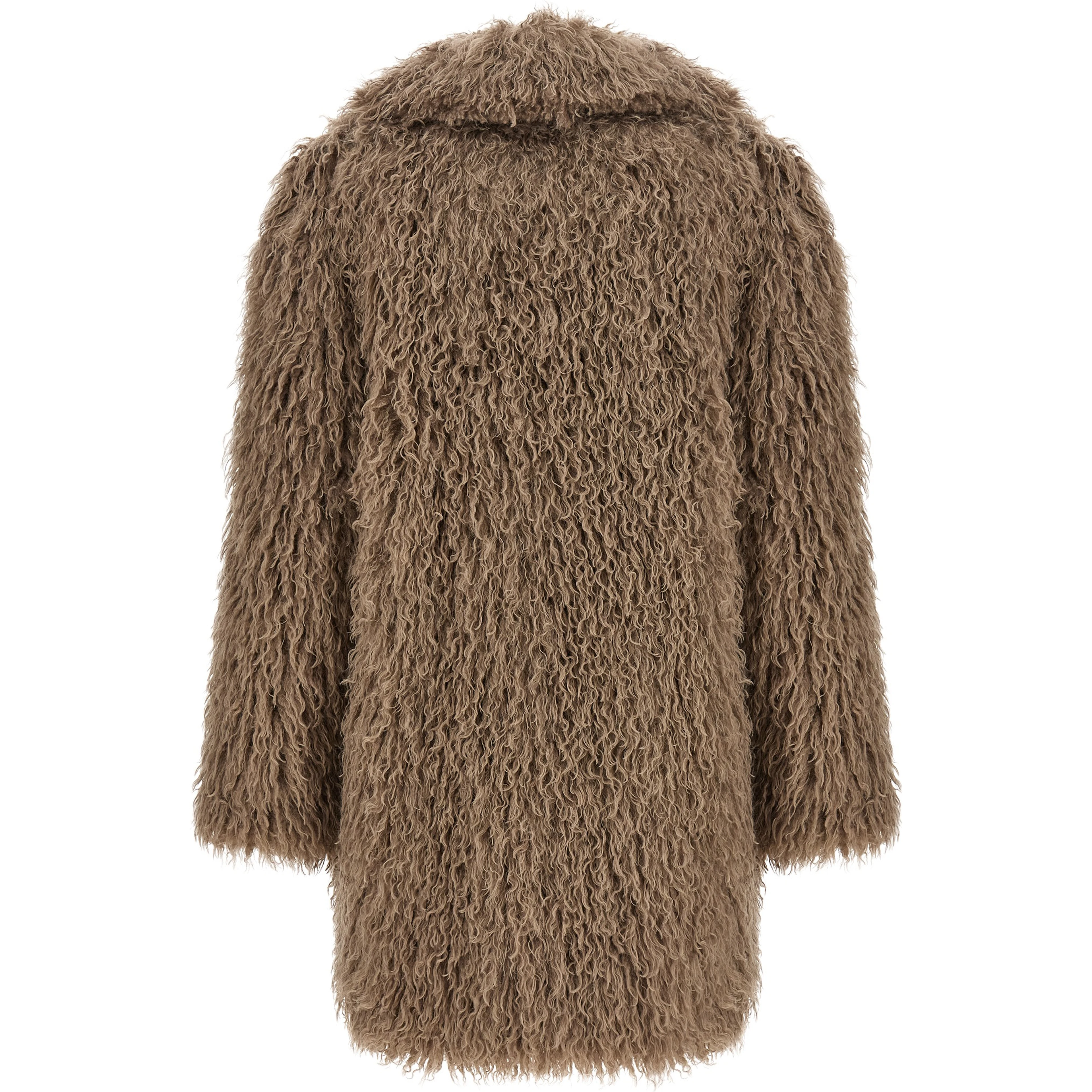 Gray Polyester Coat