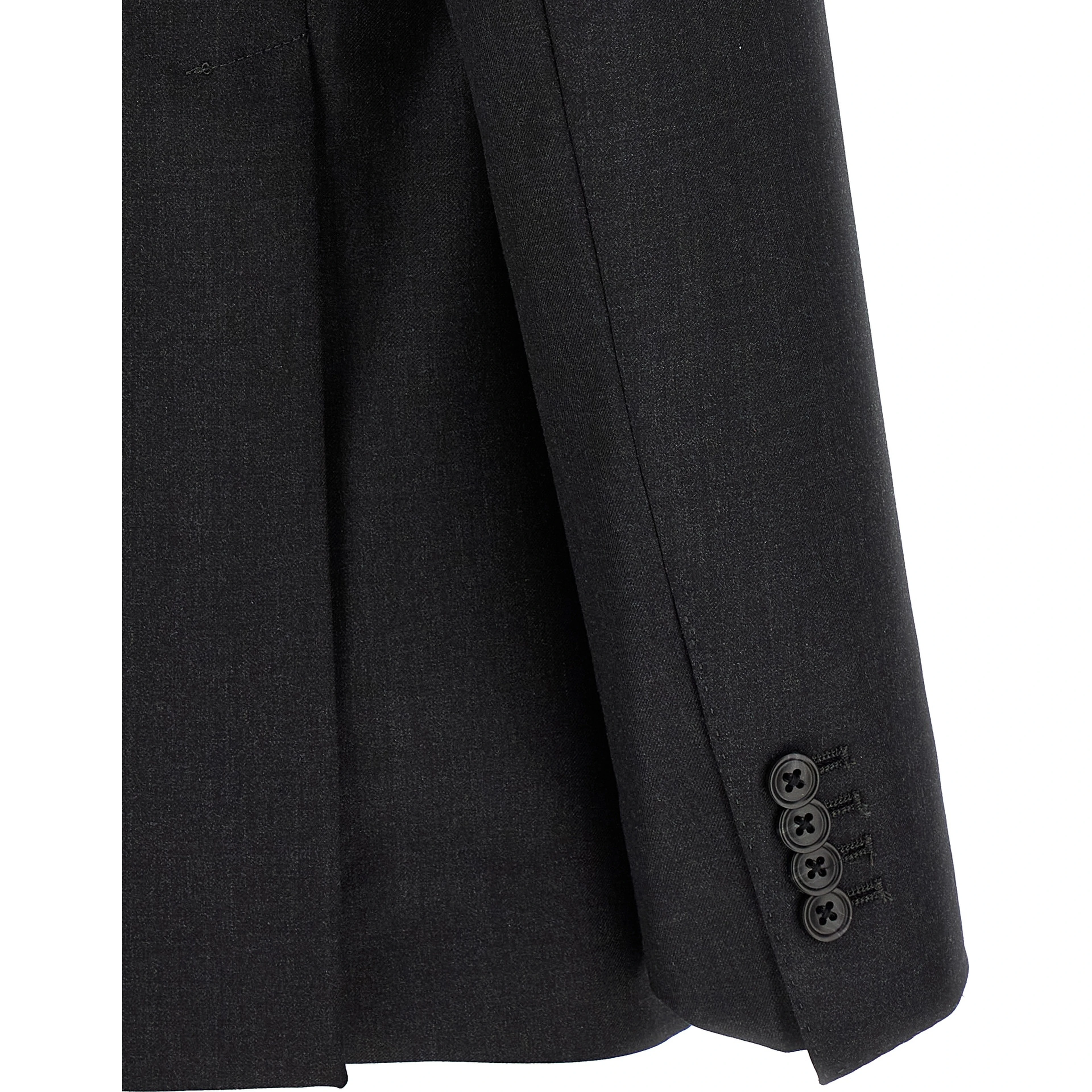 Gray Virgin Wool Two-Piece Suit