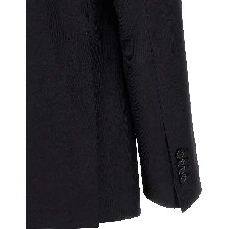Blue Virgin Wool Two-Piece Suit