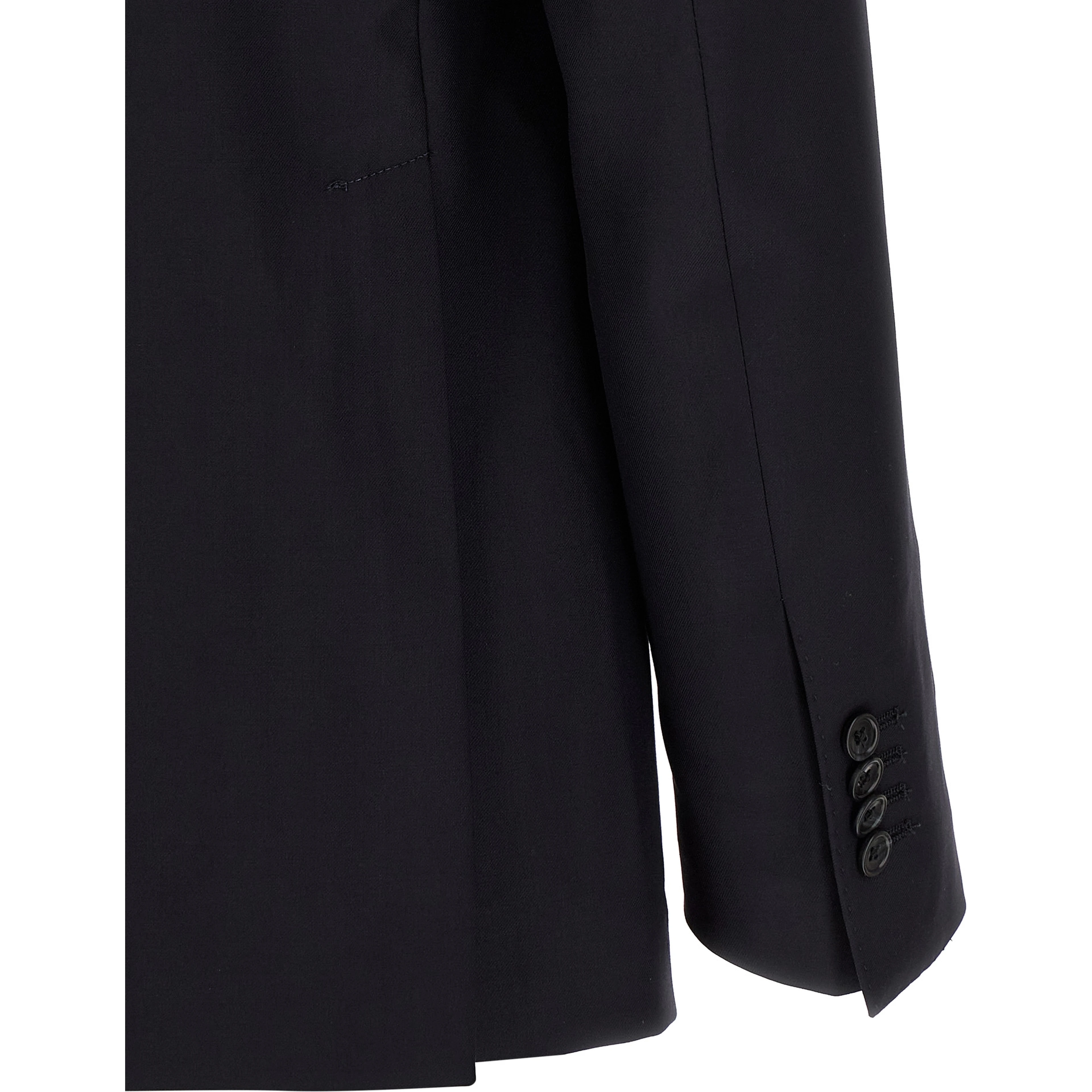 Blue Virgin Wool Two-Piece Suit