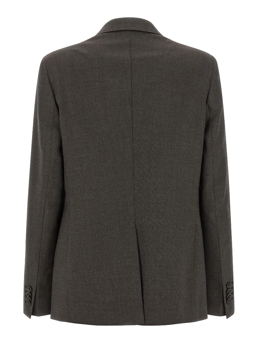 Gray Virgin Wool Two-Piece Suit