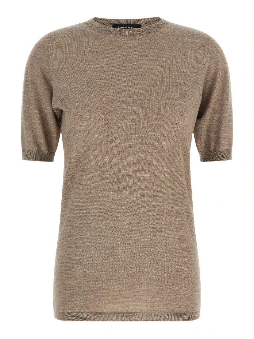 Beige Cashmere Cardigan