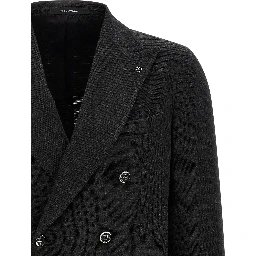 Gray Polyester Blazer