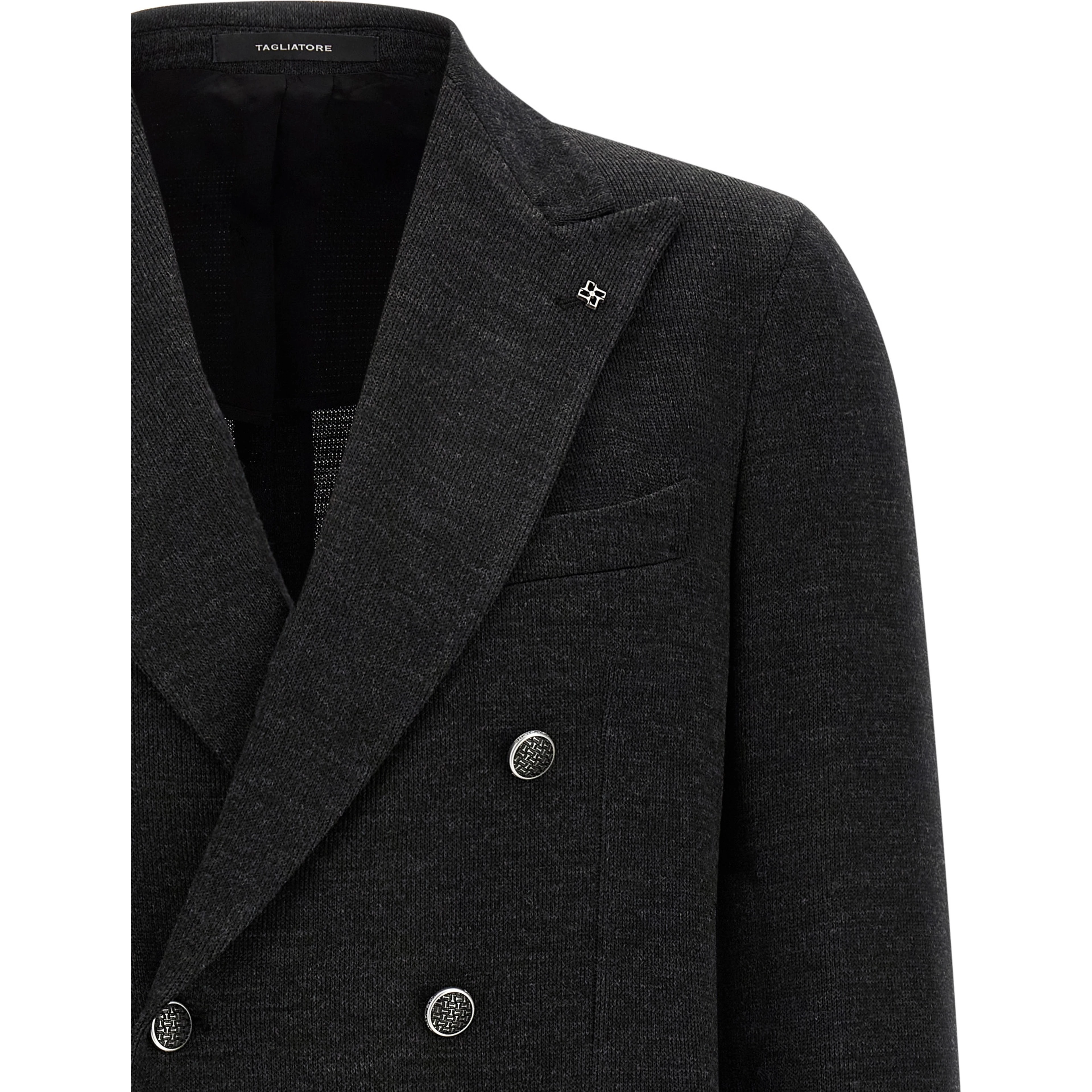 Gray Polyester Blazer