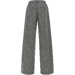 Gray Virgin Wool Cargo Pants