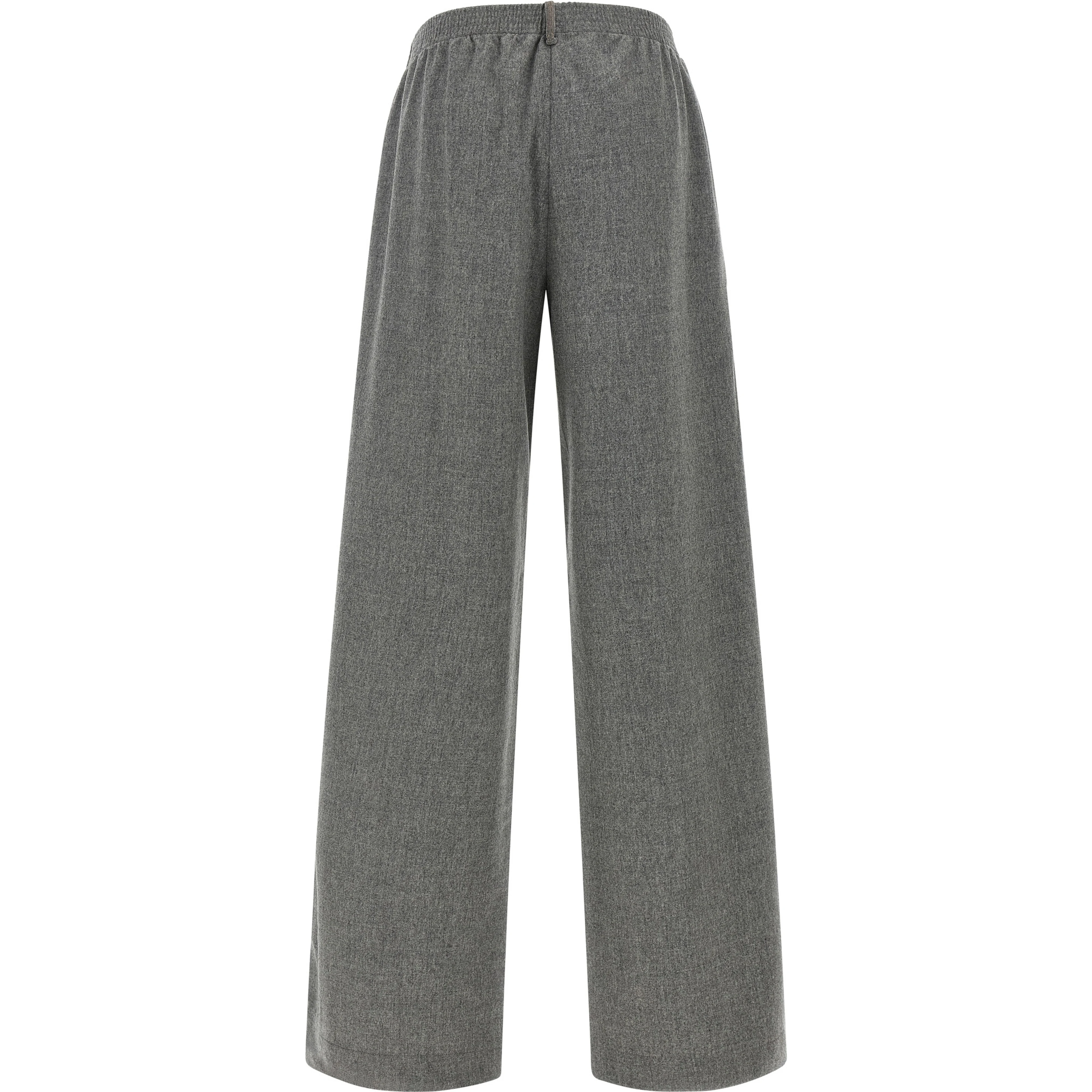 Gray Virgin Wool Cargo Pants