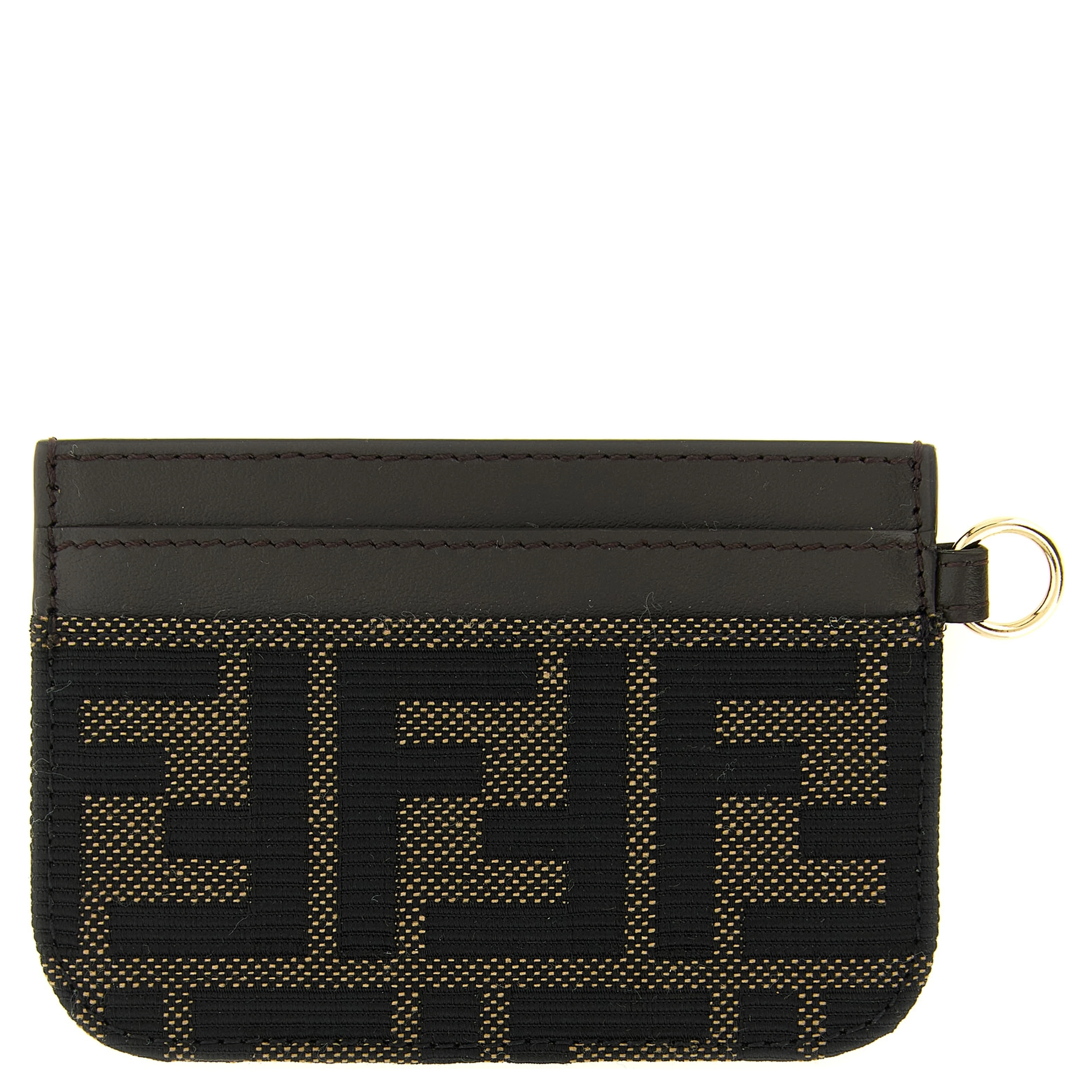 Brown Polyester Cardholder