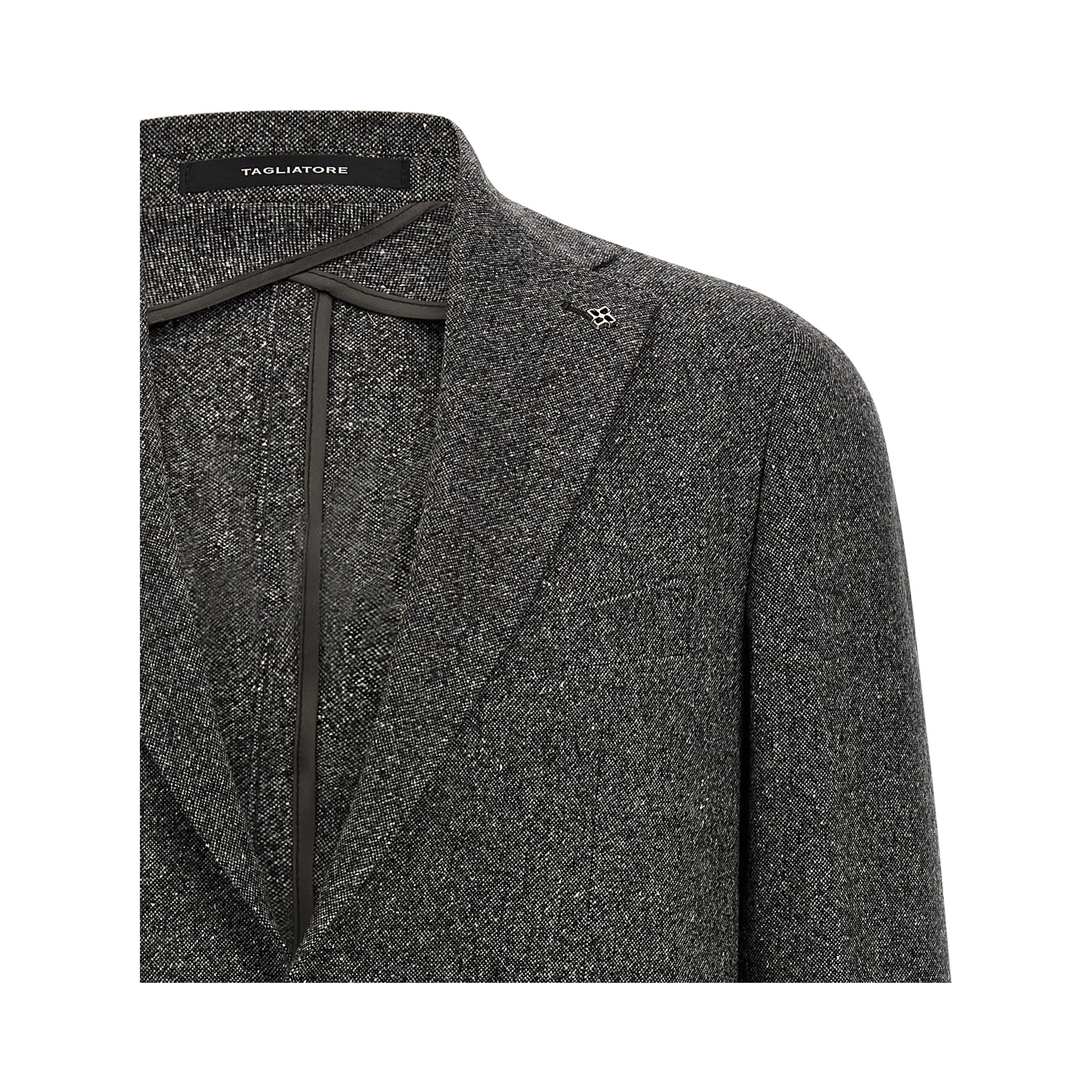 Gray Virgin Wool Blazer