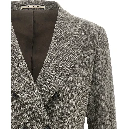Gray Virgin Wool Blazer