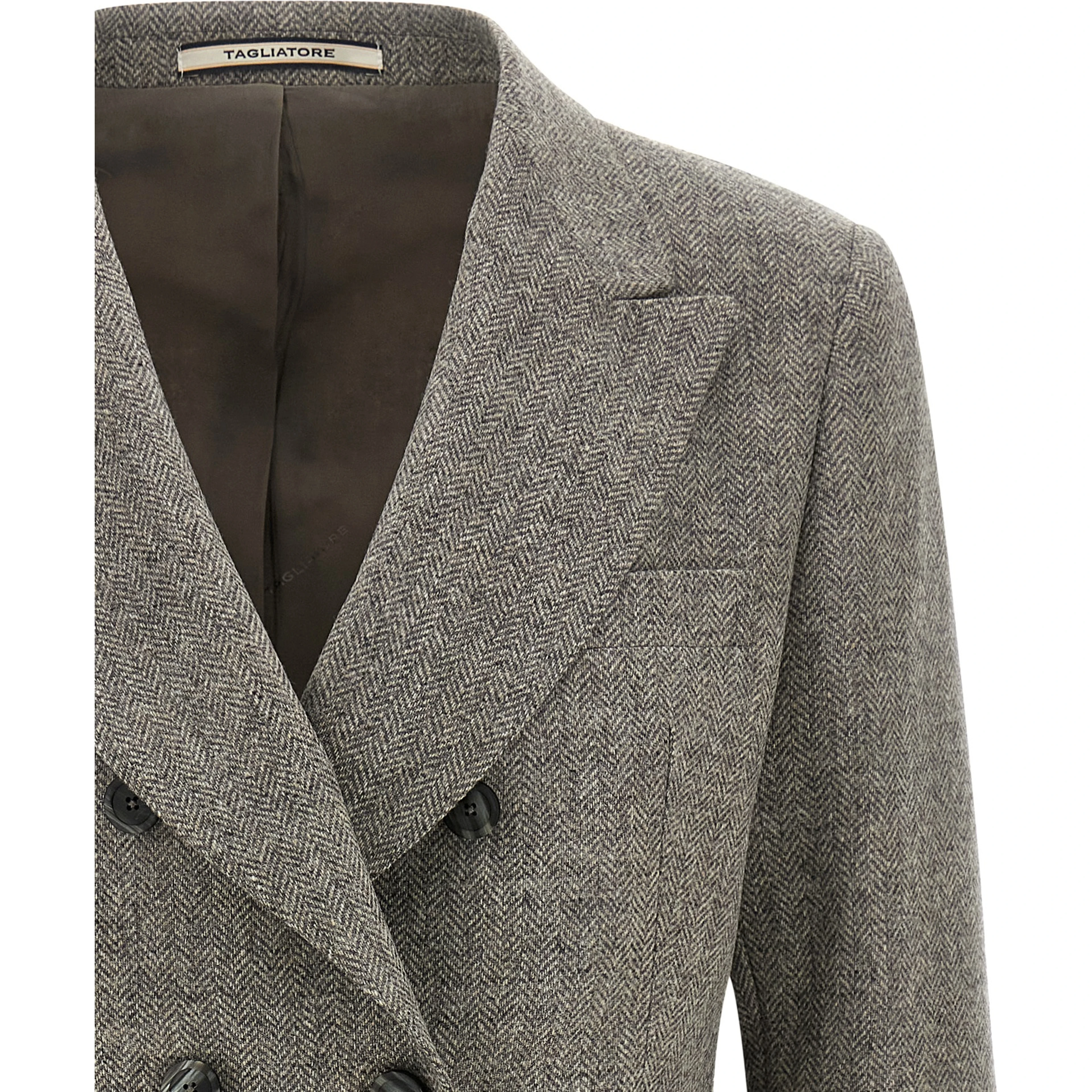 Gray Virgin Wool Blazer