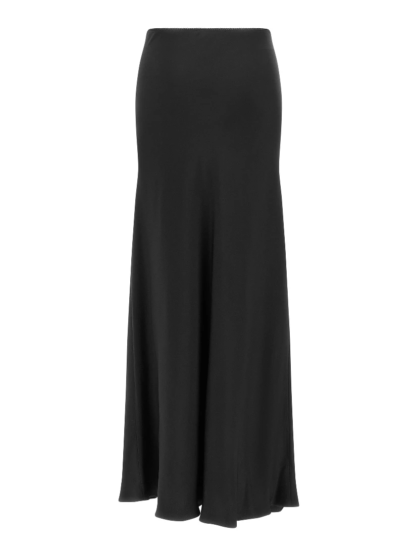 Black Acetate Mini Skirt