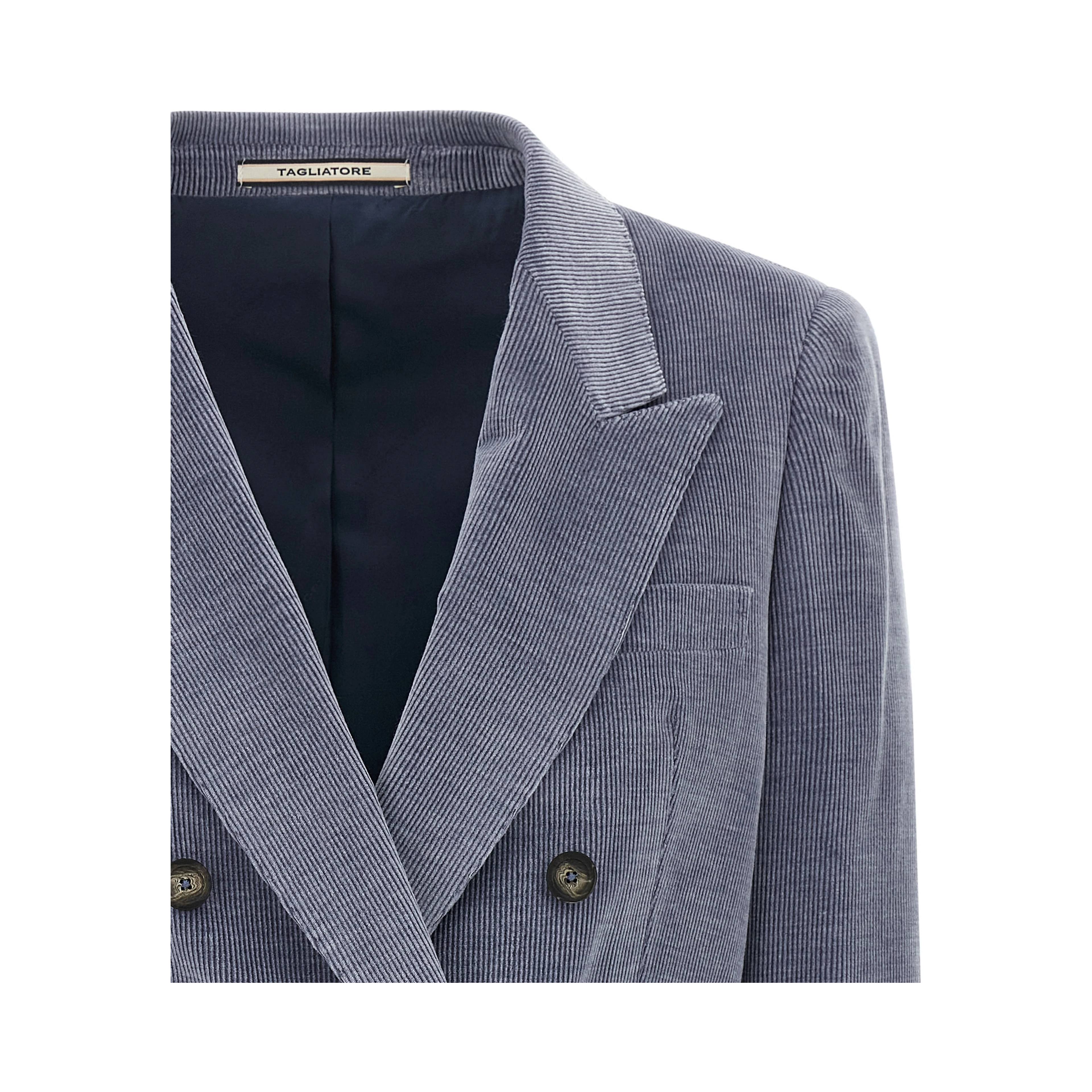Blue Cotton Blazer