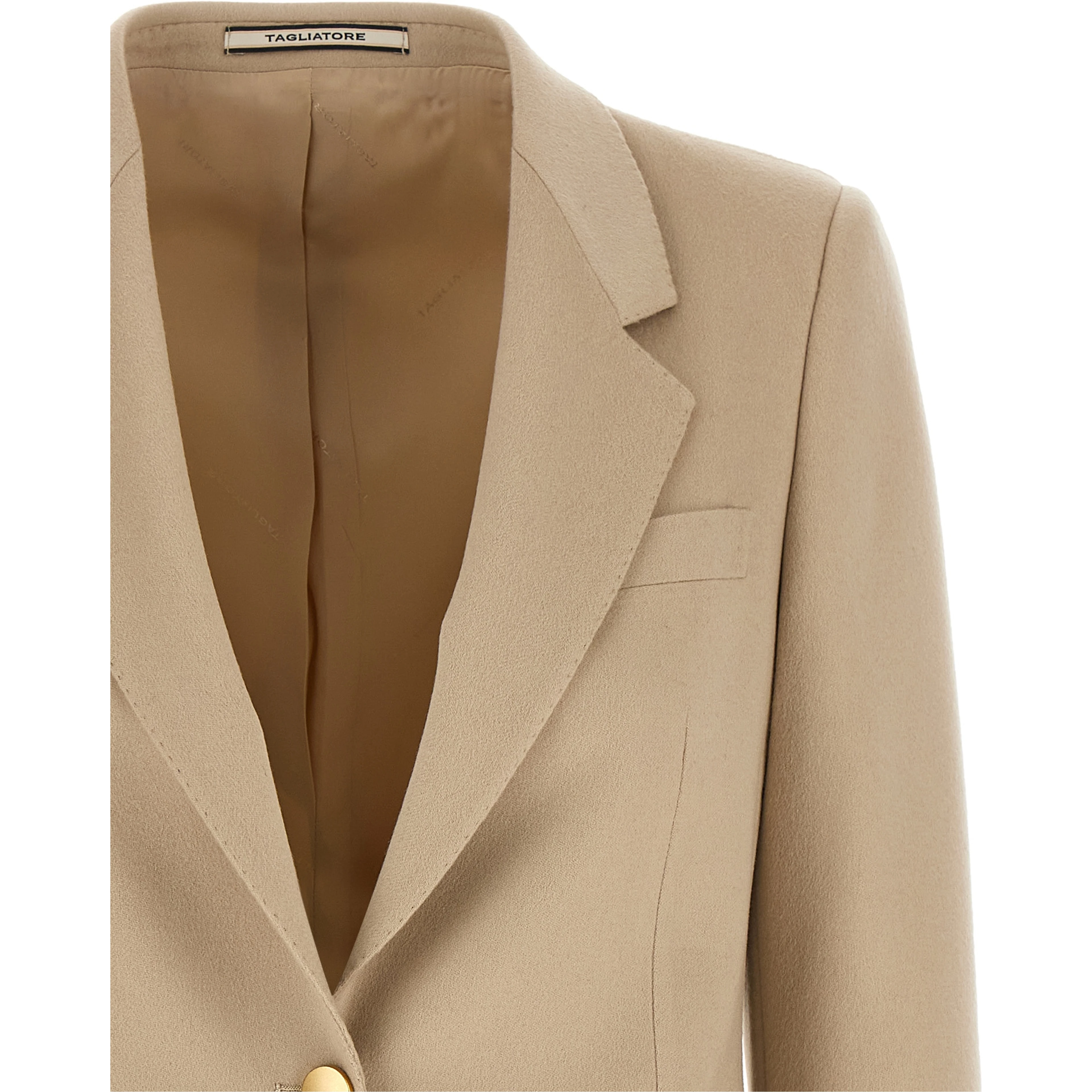 Beige Cashmere Blazer