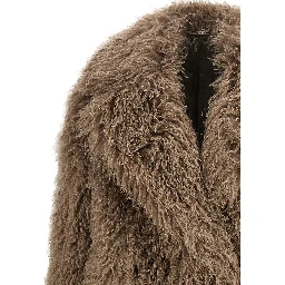 Gray Polyester Coat
